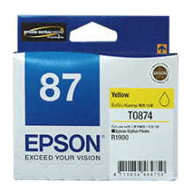 Genuine Epson 87 Yellow Ink Cartridge