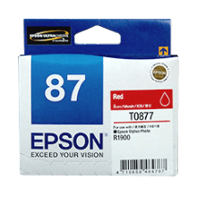 Genuine Epson 87 Red Ink Cartridge