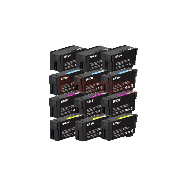 Genuine Epson 80ml Black &amp; 50ml Colours Ultrachrome XD2 Ink Triple Value Pack