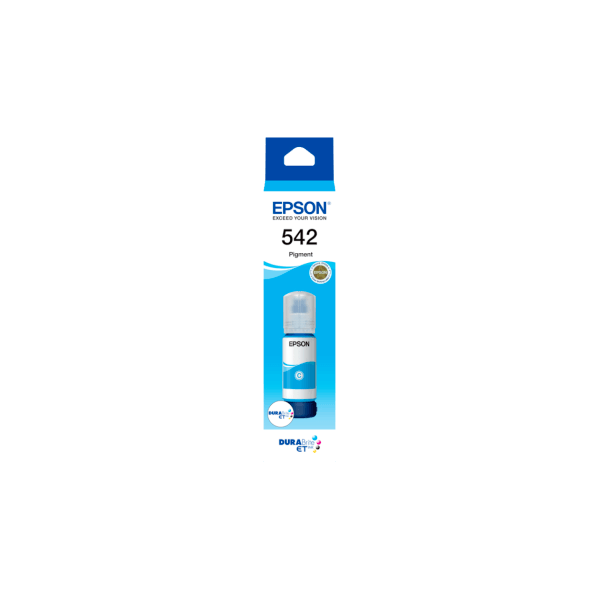 Genuine Epson EcoTank Cyan Ink Bottle T542