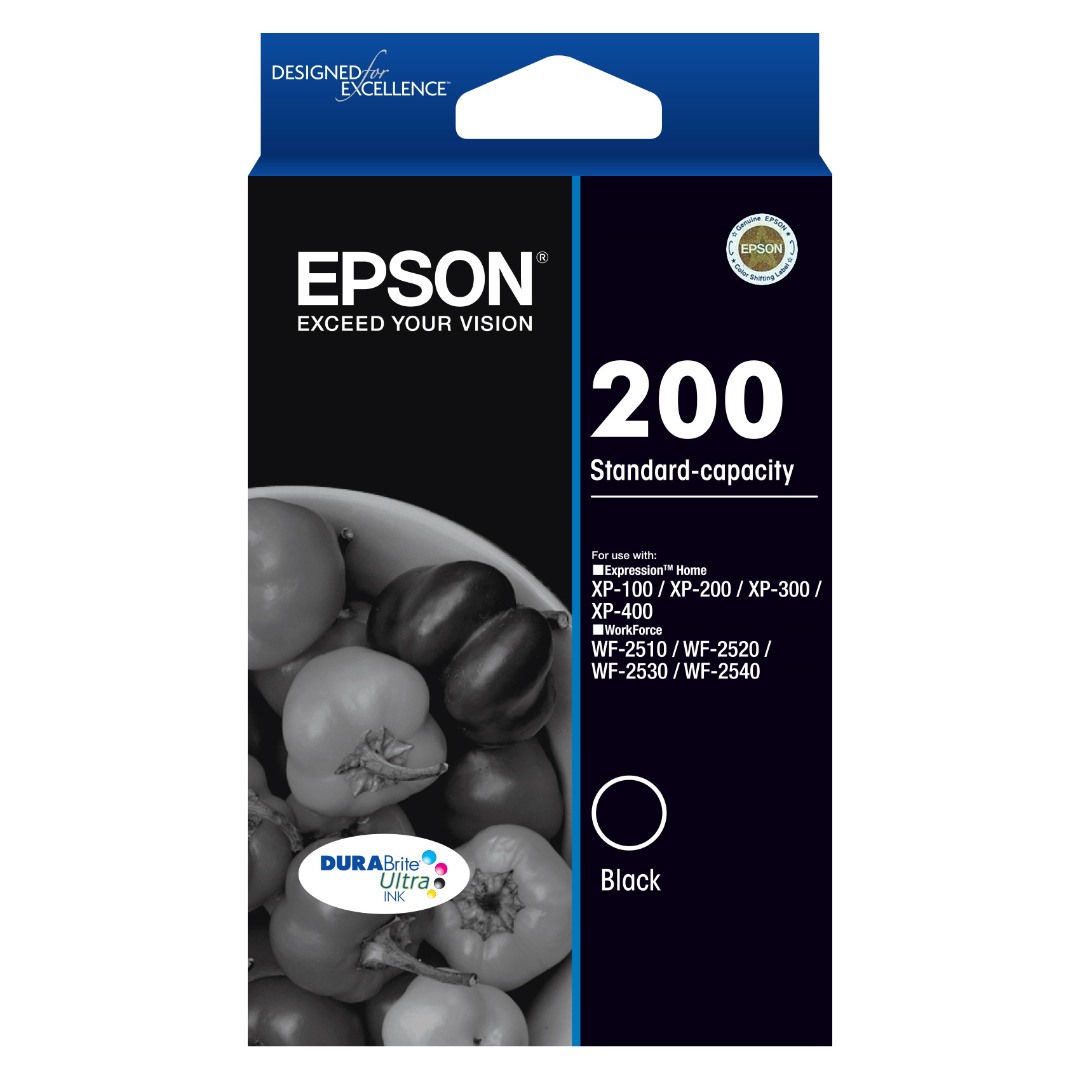 Genuine Epson 200 Black Ink Cartridge