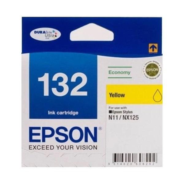 Genuine Epson 132 Yellow Ink Cartridge