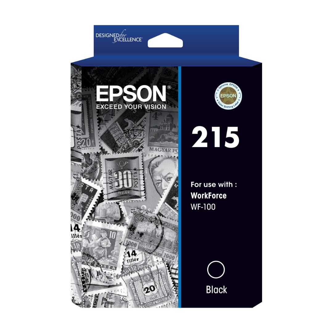 Genuine Epson 215 Black Ink Cartridge