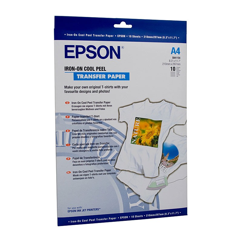 Epson A4 Iron-On Cool Peel Transfer Paper S041154