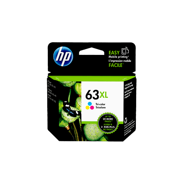 Genuine HP 63XL Colour Ink Cartridge High Yield F6U63AA