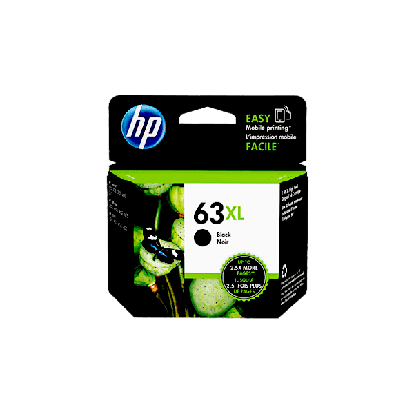 Genuine HP 63XL Black Ink Cartridge High Yield F6U64AA