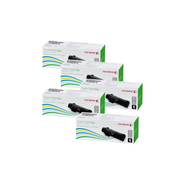 Genuine Fuji Xerox CT202610 Black Toner 5 PACK