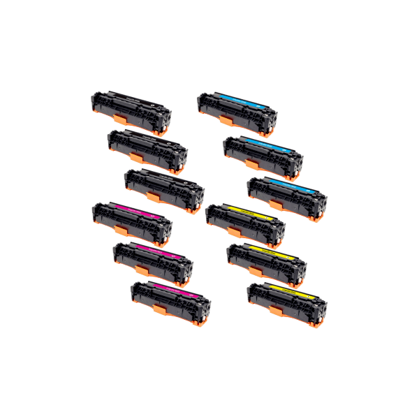 Compatible HP 125A Toner Cartridge Value Pack 3 PACK