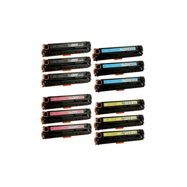 Compatible HP 128a Toner Triple Value Pack