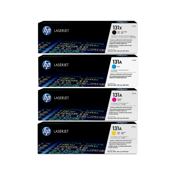 Genuine HP 131A 131X Toner Cartridge Value Pack (inc High Yield Black)