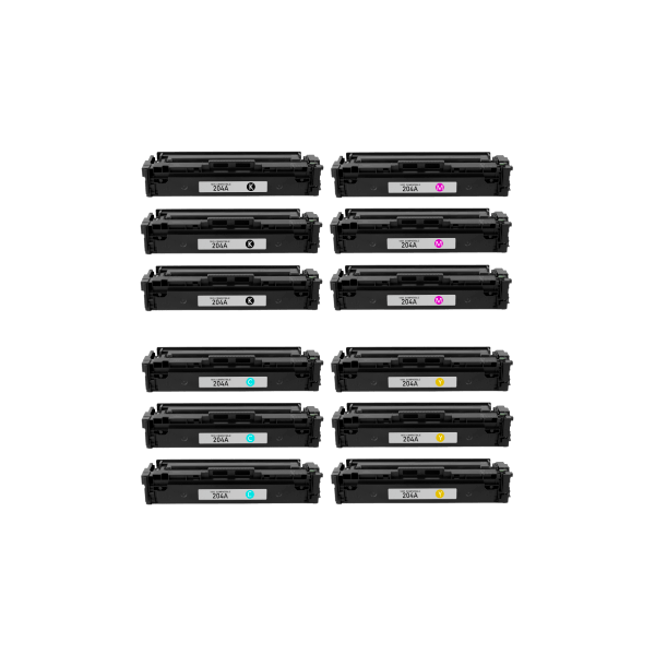 Compatible HP 204A Toner Triple Value Pack