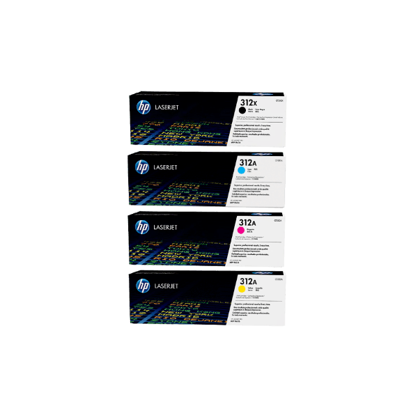 Genuine HP 312X 312A Toner Value Pack (inc high yield black)