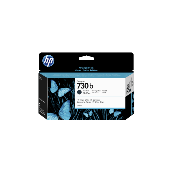 Genuine HP 730b 3ED45A Matte Black Ink 130ml P2V65A