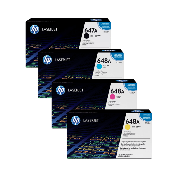 Genuine HP 647A 648A Toner Cartridge Value Pack