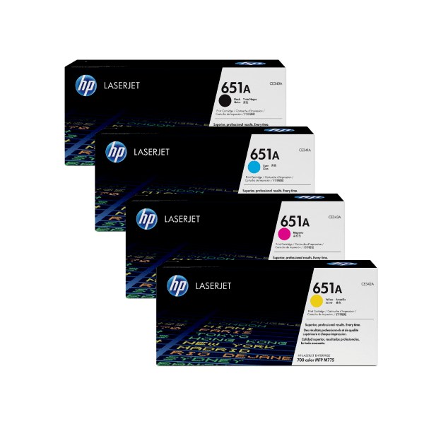 Genuine HP 651A Toner Cartridge Value Pack