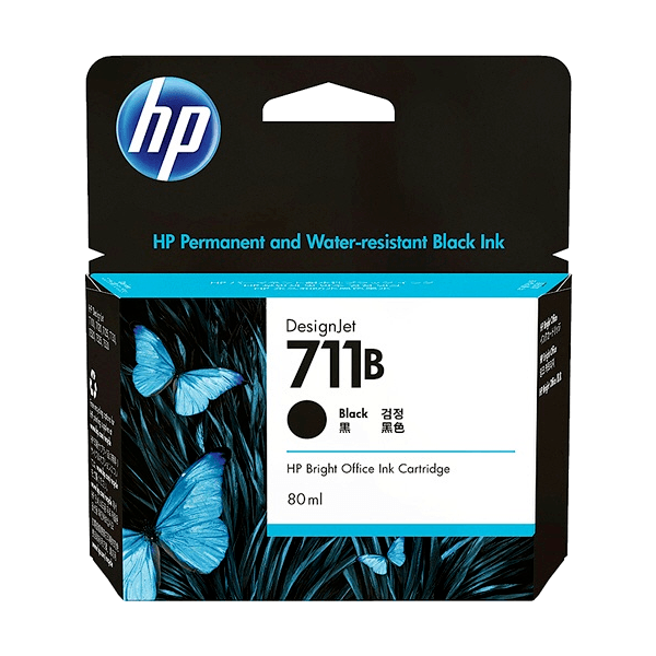 Genuine HP 711B 3WX01A Black Ink High Yield