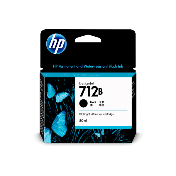 Genuine HP 712B Black Ink High Yield 3ED29A