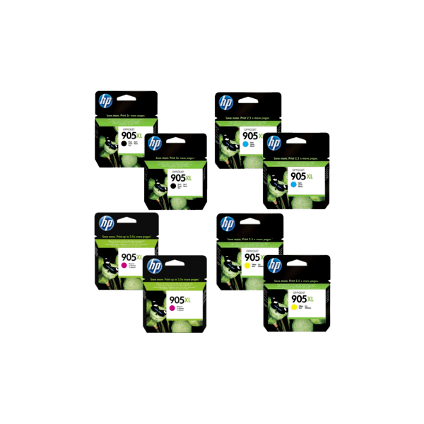 Genuine HP 905XL Ink Double Value Pack