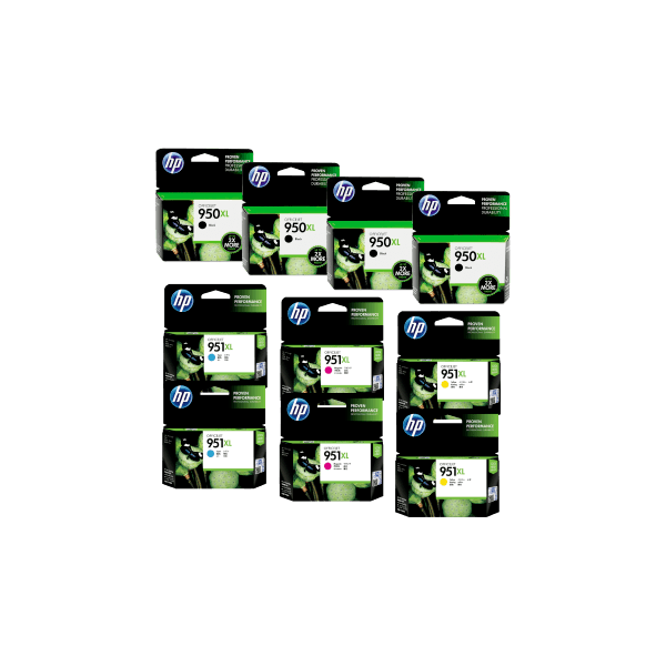 Genuine HP 950XL 951XL Ink Double Value Pack PLUS 2 EXTRA BLACK