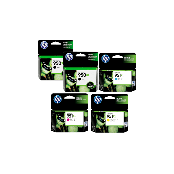 Genuine HP 950XL 951XL Ink Value Pack PLUS EXTRA BLACK