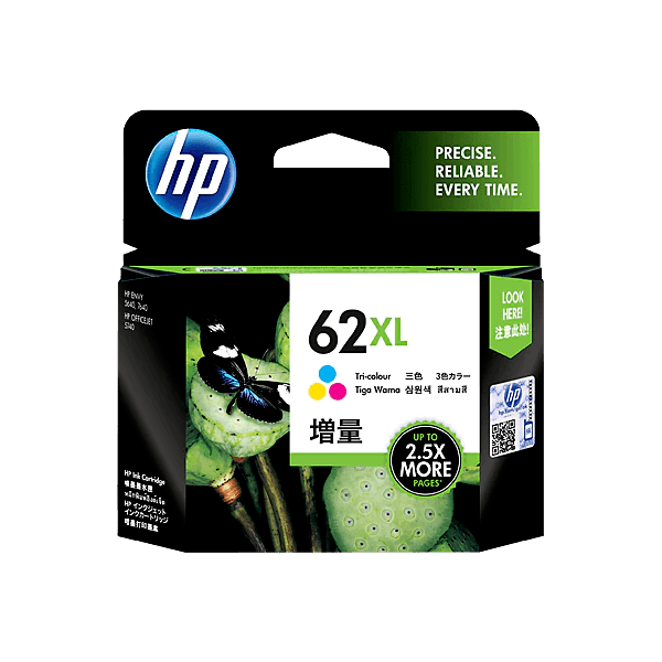 Genuine HP 62XL Colour Ink Cartridge C2P07AA