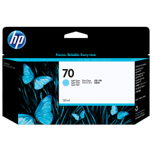 Genuine HP 70 Light Cyan Ink Cartridge C9390A