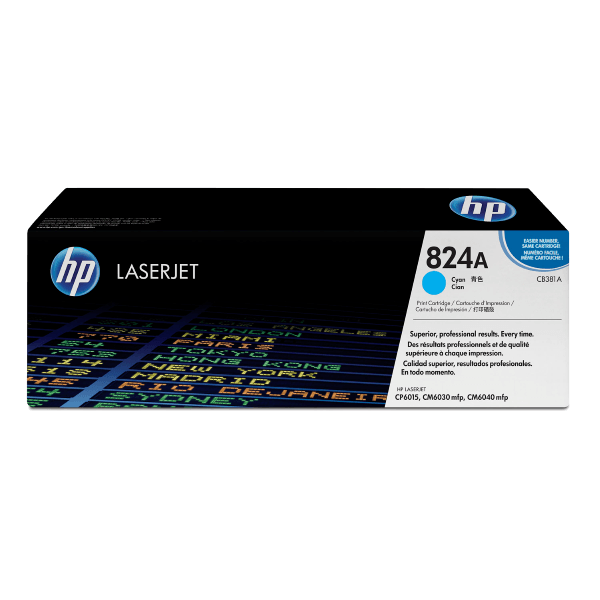 Genuine HP 824A Cyan Toner Cartridge CB381A