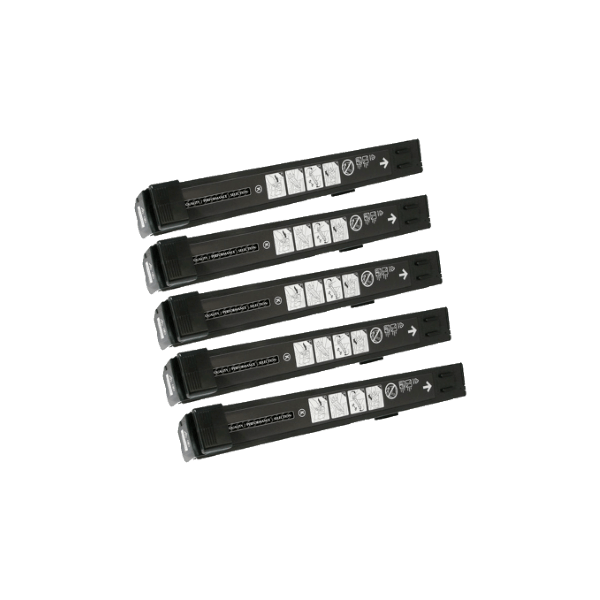 Compatible HP 825A Black Toner Cartridge CB390A 5 PACK