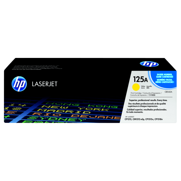 Genuine HP 125A Yellow Toner Cartridge CB542A