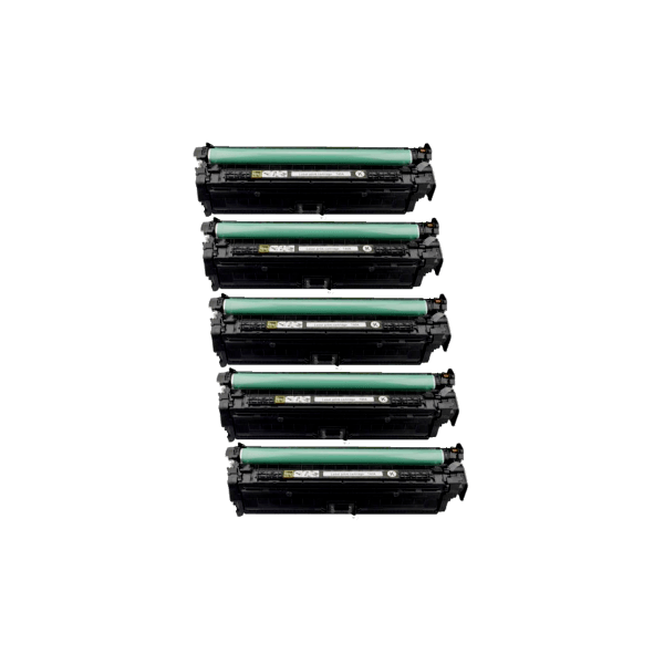 Compatible HP 650A Black Toner Cartridge CE270A 5 PACK