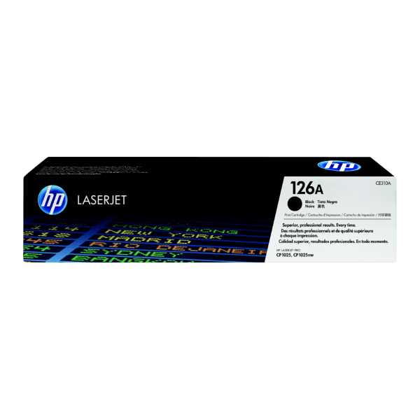 Genuine HP 126A Black Toner Cartridge CE310A