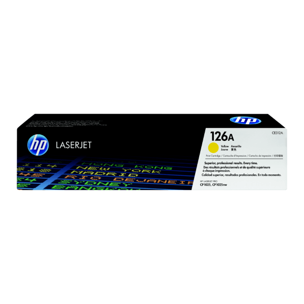 Genuine HP 126A Yellow Toner Cartridge CE312A