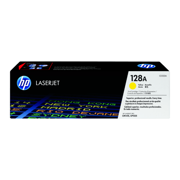 Genuine HP 128A Yellow Toner Cartridge CE322A