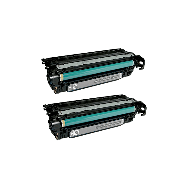 Compatible HP 507X Black Toner Cartridge High Yield CE400X 2 PACK