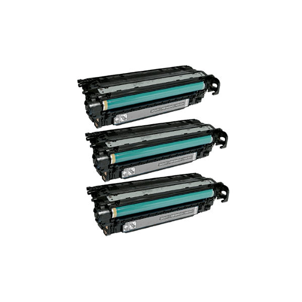 Compatible HP 507X Black Toner Cartridge High Yield CE400X 3 PACK