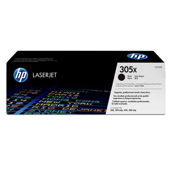 Genuine HP 305X Black Toner Cartridge High Yield CE410X