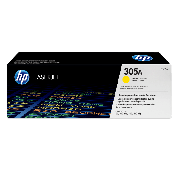 Genuine HP 305A Yellow Toner Cartridge CE412A