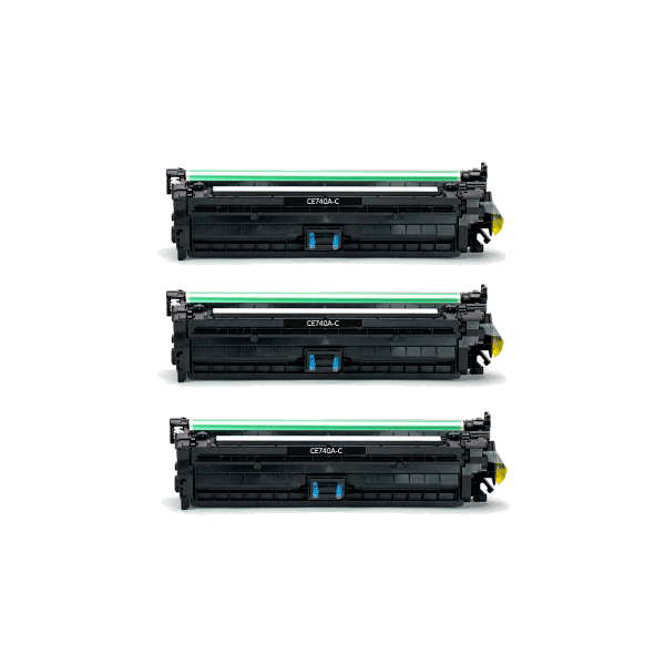 Compatible HP 307A Black Toner Cartridge CE740A 3 PACK