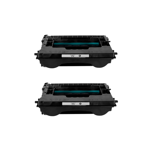 Compatible HP 37A Toner Cartridge CF237A 2 PACK