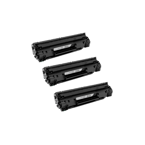 Compatible HP 83X Toner High Yield CF283X 3 PACK