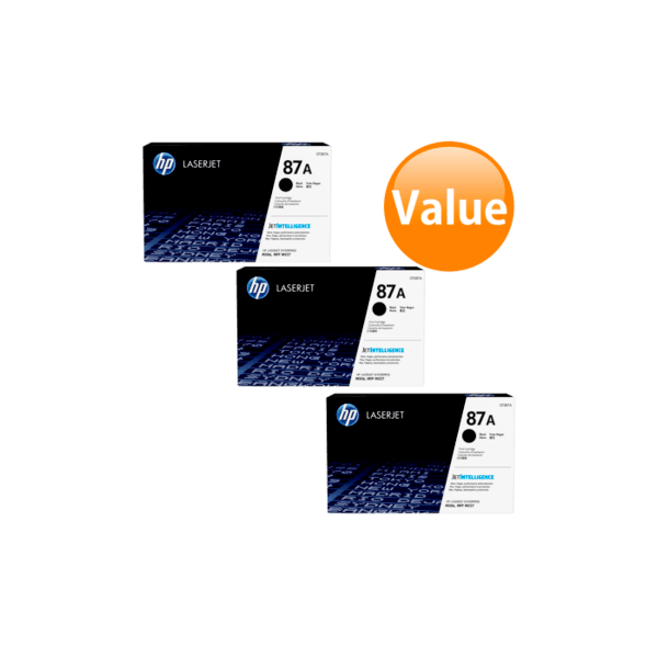 Genuine HP 87A Toner Cartridge CF287A 3 PACK