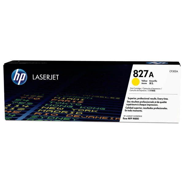 Genuine HP 827A Yellow Toner Cartridge CF302A