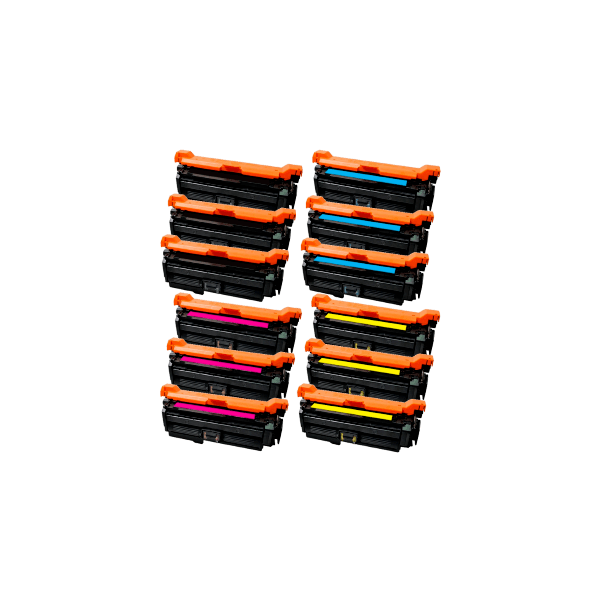 Compatible HP 652A 653A Toner Triple Value Pack