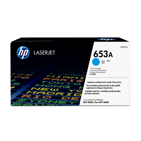 Genuine HP 653A Cyan Toner CF321A