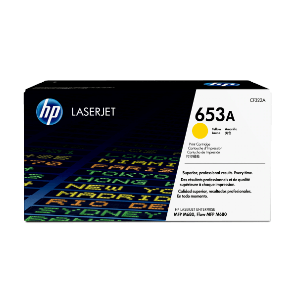 Genuine HP 653A Yellow Toner CF322A