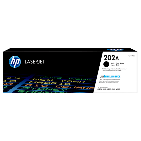 Genuine HP 202A Black Toner CF500A