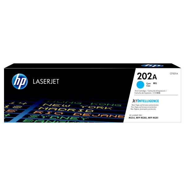 Genuine HP 202A Cyan Toner CF501A