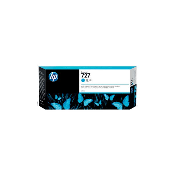 Genuine HP 727 F9J76A Cyan Ink Cartridge 300ml