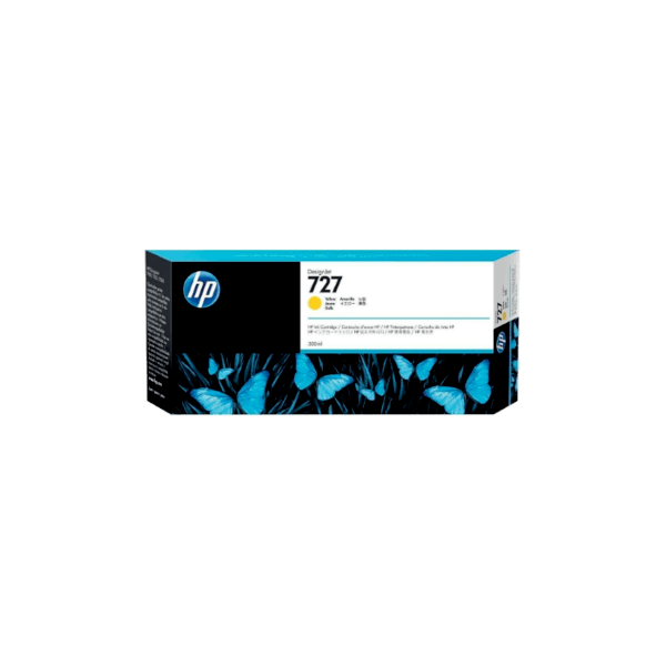 Genuine HP 727 F9J78A Yellow Ink Cartridge 300ml