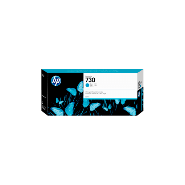 Genuine HP 730 P2V68A Cyan Ink 300ml